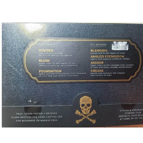 Goth ☠ Skull Makeup Brush Set - Picture 2 of 3